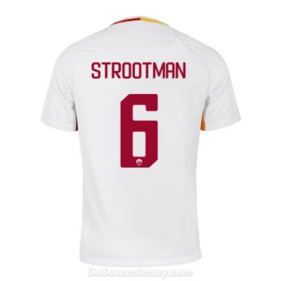 AS ROMA 2017/18 Away STROOTMAN #6 Shirt Soccer Jersey