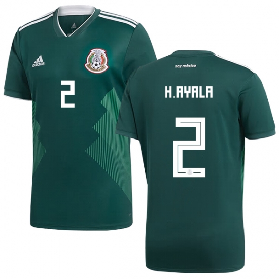 Mexico 2018 World Cup Home HUGO AYALA 2 Shirt Soccer Jersey - Click Image to Close