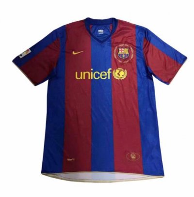 Barcelona 2007-2008 Home Retro Shirt Soccer Jersey