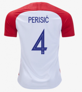 Croatia 2018 World Cup Home Ivan Perisic Shirt Soccer Jersey