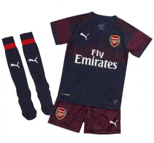 Arsenal 2018/19 Away Kids Soccer Jersey Kit Children Shirt + Shorts + Socks