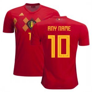 Belgium 2018 World Cup Home Personalized Shirt Soccer Jersey