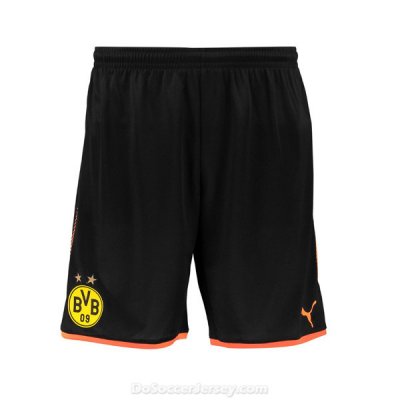 Borussia Dortmund 2017/18 Goalkeeper Black Soccer Shorts