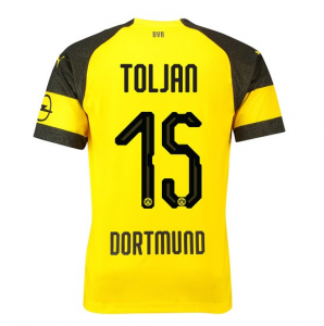 Borussia Dortmund 2018/19 Toljan 15 Home Shirt Soccer Jersey