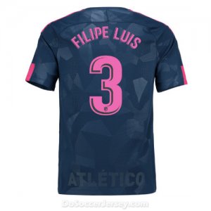 Atlético de Madrid 2017/18 Third Filipe Luis #3 Shirt Soccer Jersey