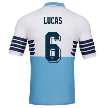 Lazio 2018/19 LUCAS 6 Home Shirt Soccer Jersey