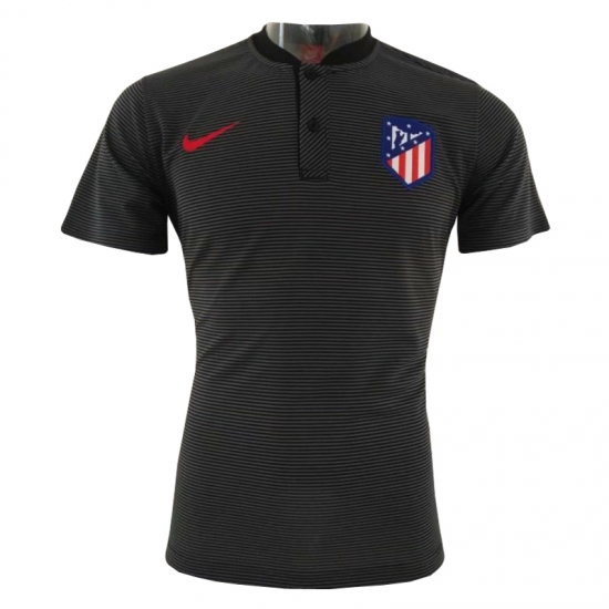 Atletico Madrid 2018/19 Black Polo Shirt - Click Image to Close