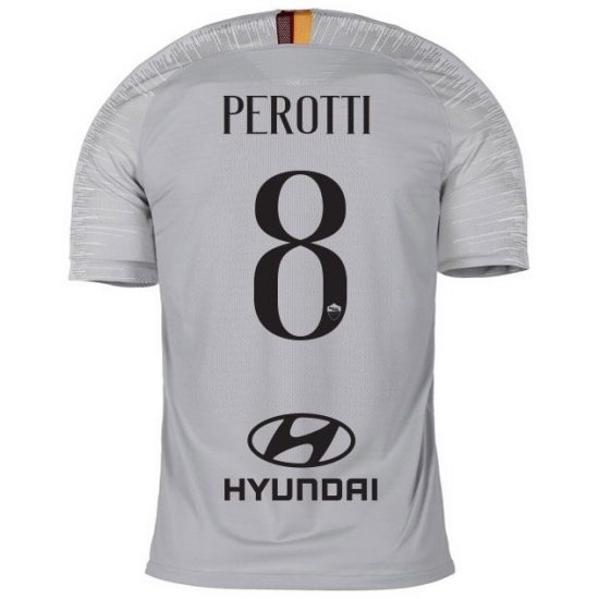 AS Roma 2018/19 PEROTTI 8 Away Shirt Soccer Jersey - Click Image to Close