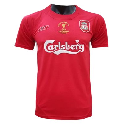 Liverpool 2005 UEFA Champion Home Retro Shirt Soccer Jersey