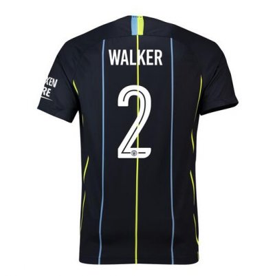 Manchester City 2018/19 Walker 2 UCL Cup Away Shirt Soccer Jersey