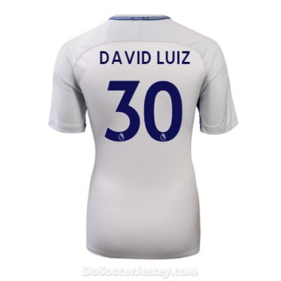 Chelsea 2017/18 Away DAVID LUIZ #30 Shirt Soccer Jersey