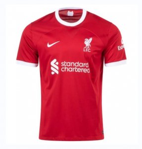 Men 2023/24 Liverpool Home Soccer Jersey Fans Edition