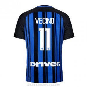 Inter Milan 2017/18 Home VECINO #11 Shirt Soccer Jersey