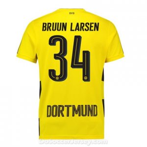 Borussia Dortmund 2017/18 Home Bruun Larsen #34 Shirt Soccer Jersey