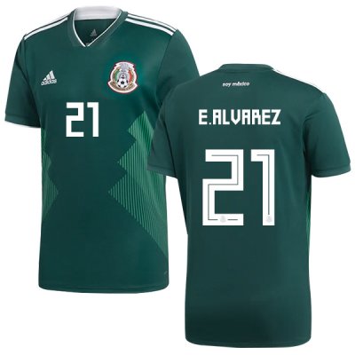 Mexico 2018 World Cup Home EDSON ALVAREZ 21 Shirt Soccer Jersey