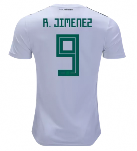 Mexico 2018 World Cup Away Raul Jiminez Shirt Soccer Jersey