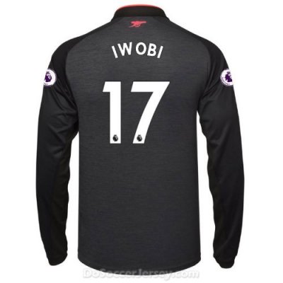 Arsenal 2017/18 Third IWOBI #17 Long Sleeved Shirt Soccer Jersey