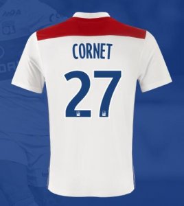 Olympique Lyonnais 2018/19 CORNET 27 Home Shirt Soccer Jersey