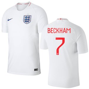 England 2018 FIFA World Cup DAVID BECKHAM 7 Home Shirt Soccer Jersey