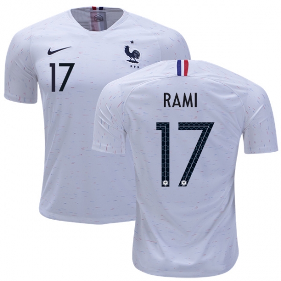 France 2018 World Cup ADIL RAMI 17 Away Shirt Soccer Jersey - Click Image to Close