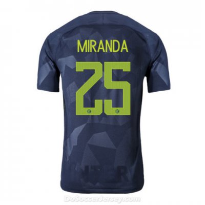 Inter Milan 2017/18 Third MIRANDA #25 Shirt Soccer Jersey