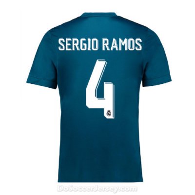 Real Madrid 2017/18 Third Sergio Ramos #4 Shirt Soccer Jersey