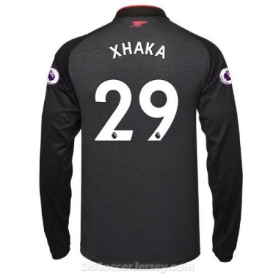 Arsenal 2017/18 Third XHAKA #29 Long Sleeved Shirt Soccer Jersey