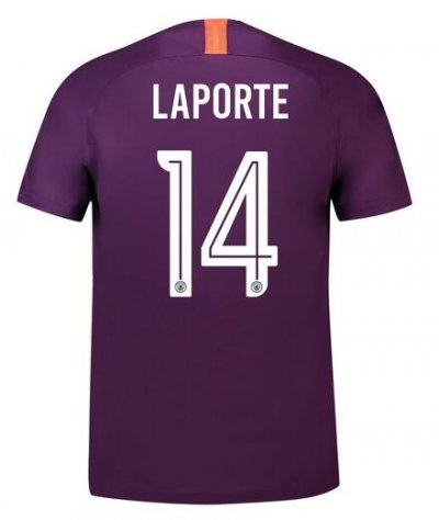 Manchester City 2018/19 Laporte 14 UCL Cup Third Shirt Soccer Jersey