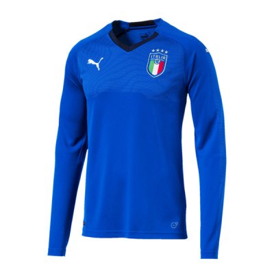 Italy 2018/19 Home Long Sleeved Shirt Soccer Jersey