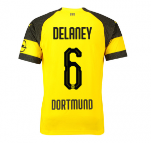 Borussia Dortmund 2018/19 Delaney 6 Home Shirt Soccer Jersey