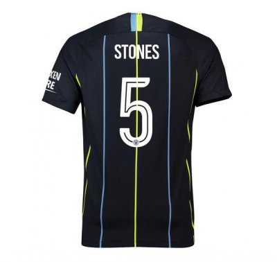 Manchester City 2018/19 Stones 5 UCL Cup Away Shirt Soccer Jersey