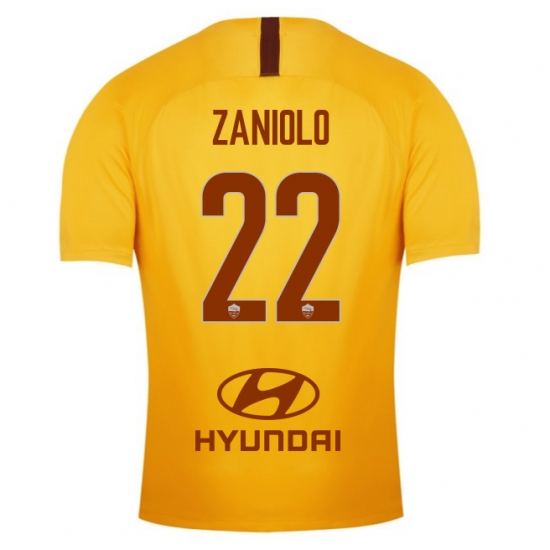 AS Roma 2018/19 ZANIOLO 22 Third Shirt Soccer Jersey - Click Image to Close