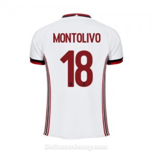 AC Milan 2017/18 Away Montolivo #18 Shirt Soccer Jersey
