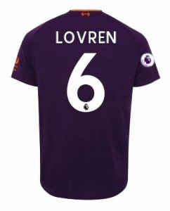 Liverpool 2018/19 DEJAN LOVREN 6 Away Shirt Soccer Jersey