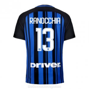 Inter Milan 2017/18 Home RANOCCHIA #13 Shirt Soccer Jersey