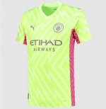 Men 2023/24 Manchester City Goalkeeper Soccer Jersey Light Green