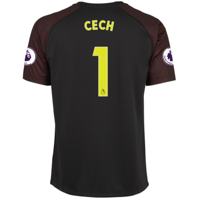 Arsenal 2018/19 Petr Cech 1 Black Goalkeeper Shirt Soccer Jersey