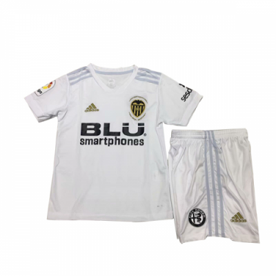 Valencia CF 2018/19 Home Kids Soccer Jersey Kit Children Shirt + Shorts