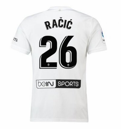 Valencia 2018/19 RACIC 26 Home Shirt Soccer Jersey