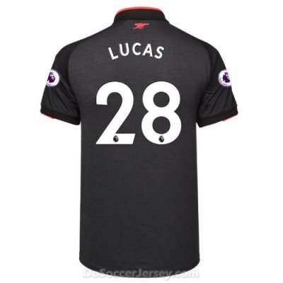 Arsenal 2017/18 Third LUCAS #28 Shirt Soccer Jersey