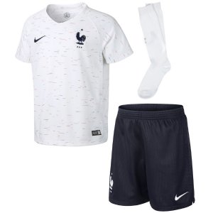 France 2018 World Cup Away Kids Soccer Whole Kit Children Shirt + Shorts + Socks