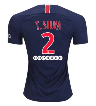 PSG 2018/19 Thiago Silva 2 Home Shirt Soccer Jersey
