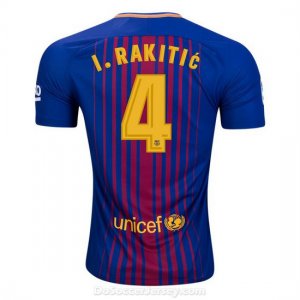 Barcelona 2017/18 Home I. Rakitic #4 Shirt Soccer Jersey