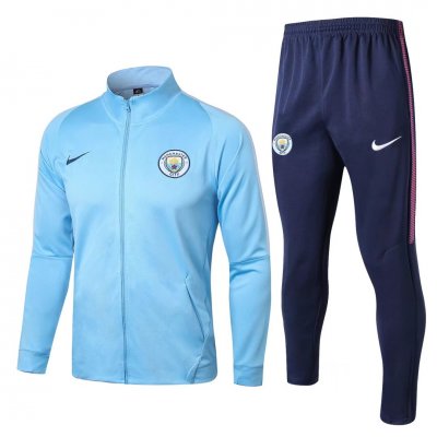 Manchester City 2017/18 Light Blue Training Suit (Jakcet + Trouser)