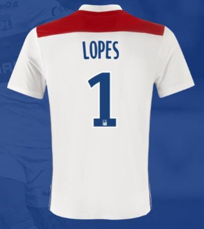 Olympique Lyonnais 2018/19 LOPES 1 Home Shirt Soccer Jersey