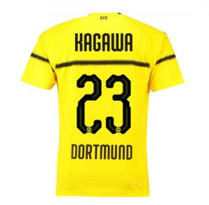 Borussia Dortmund 2018/19 Kagawa 23 Cup Home Shirt Soccer Jersey