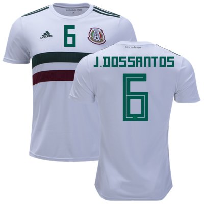 Mexico 2018 World Cup Away JONATHAN DOS SANTOS 6 Shirt Soccer Jersey