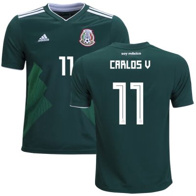 Mexico 2018 World Cup Home CARLOS VELA 11 Shirt Soccer Jersey