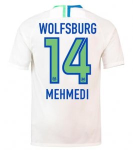 VfL Wolfsburg 2018/19 MEHMEDI 14 Away Shirt Soccer Jersey