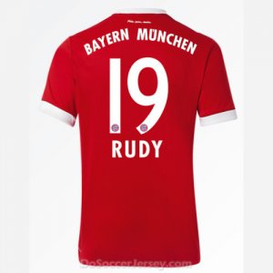 Bayern Munich 2017/18 Home Rudy #19 Shirt Soccer Jersey